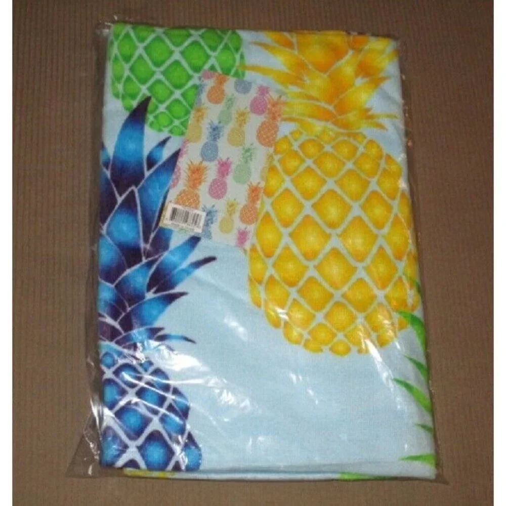 New Colorful Pineapple Beach Towel Cotton Bath Pool GIFT Fruit Pineapples Pastel
